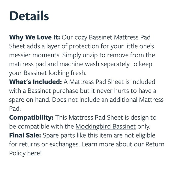 NWT Mockingbird White Bassinet Mattress Pad Sheets set of 5 - Picture 3 of 4